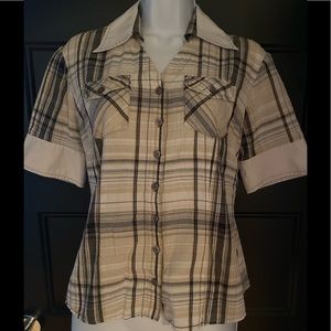 Casual Plaid Button Down